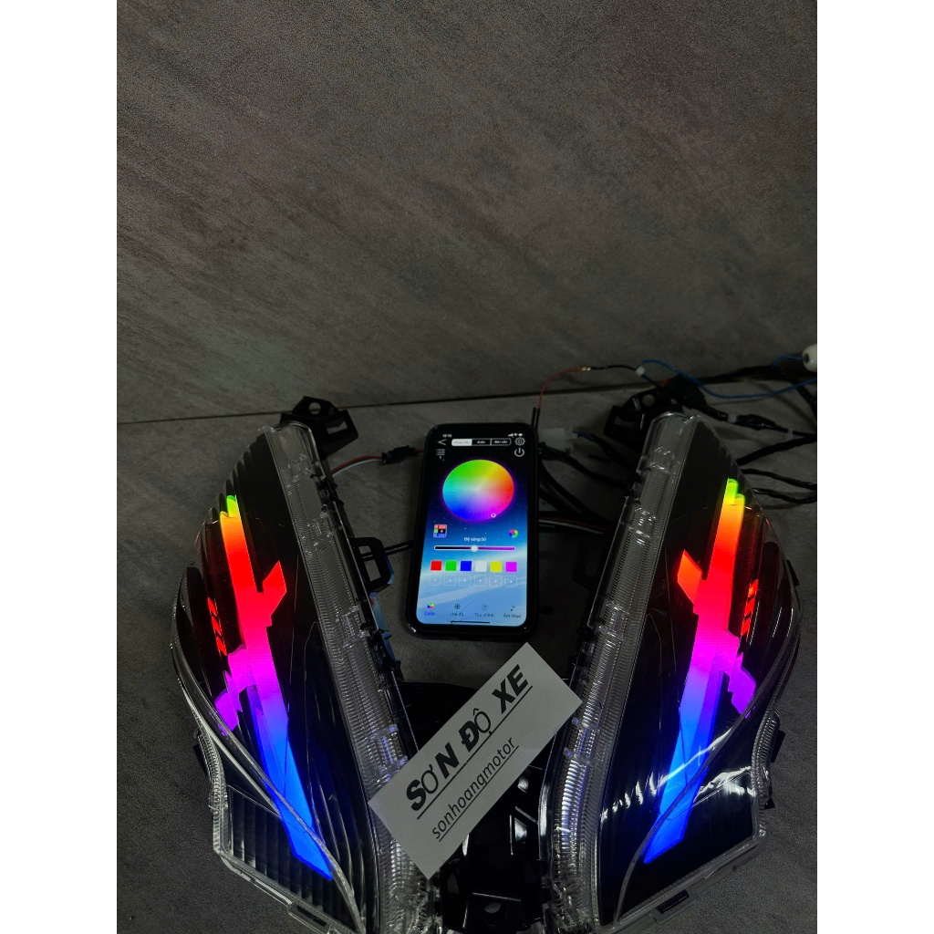 Cặp Xi Nhan Audi Led Vision 2015-2020 ( MẪU X ) A7 Đổi Màu App , Lắp Đặt Dễ Dàng , Bảo Hành 12 Tháng