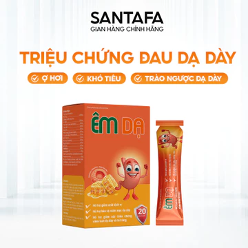 Gel Dạ Dày Êm Dạ Santafa Giúp Hỗ Trợ Giảm Đau Dạ Dày, Trào Ngược, Ợ Chua, Bảo Vệ Thành Dạ Dày Hộp 20 Gói
