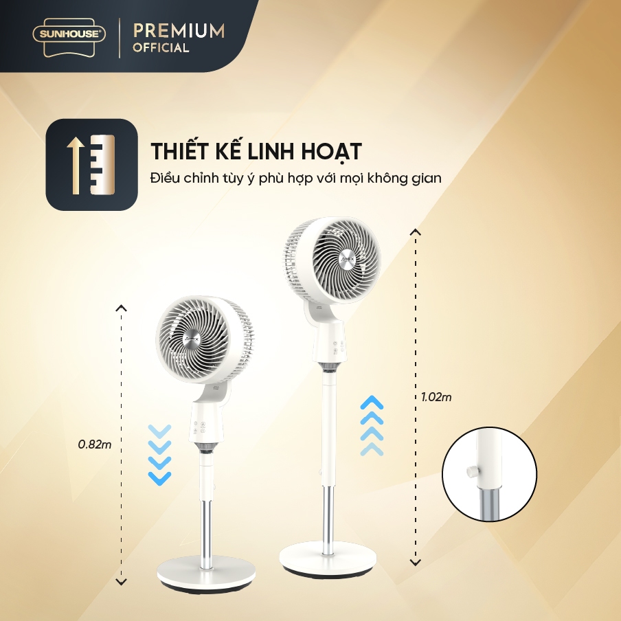 Quạt đứng tuần hoàn không khí Sunhouse Apex APF7320W