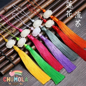 COMBO 5 Tua rua hoa sen phụ kiện cổ trang treo quạt gắn áo liên hoa