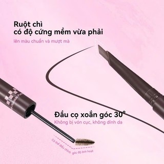 Mascara Lông Mày 2 đầu Pinkpunk Freestyle Multi Brow Pencil & Tint Chống Nước & Nhòe Không Lem