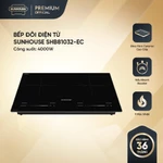 [HỖ TRỢ LẮP ĐẶT] Bếp đôi điện từ Sunhouse SHB81032EC - Booster nấu nhanh - 9 mức chỉnh - Cảm ứng Slider control — ảnh 1