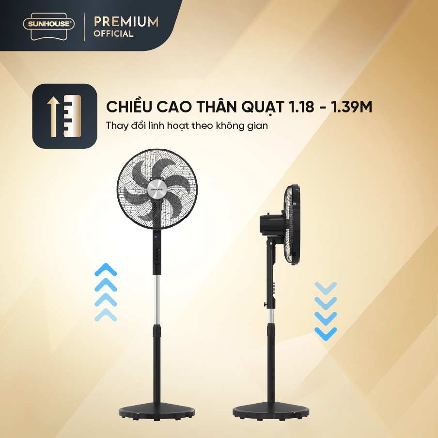 Quạt đứng 6 cánh Sunhouse SHD7356B