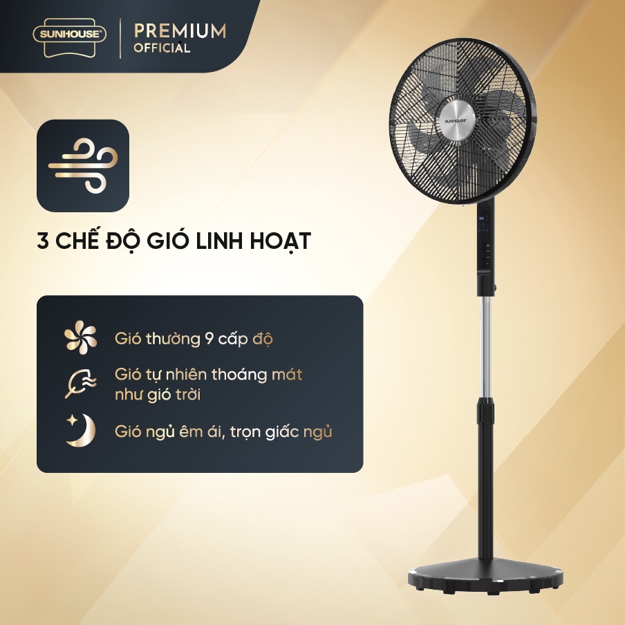Quạt đứng 6 cánh Sunhouse SHD7356B