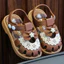 Dép Sandal Quai Hậu Bé Gái ShinHome Mềm Êm Nơ kèm Hoa Cho Bé Gái 1-5 Tuổi (size to)