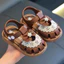 Dép Sandal Quai Hậu Bé Gái ShinHome Mềm Êm Nơ kèm Hoa Cho Bé Gái 1-5 Tuổi (size to)