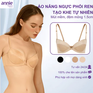 Áo Lót Nữ annie Cài Trước Có Gọng Đệm Mỏng Định Hình Tạo Khe Tự Nhiên Nhẹ Nhàng Mút Mỏng 1.5cm BRA3012