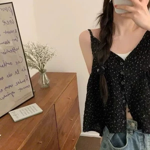 ÁO NỮ HOA SỐP MỊN HAI DÂY