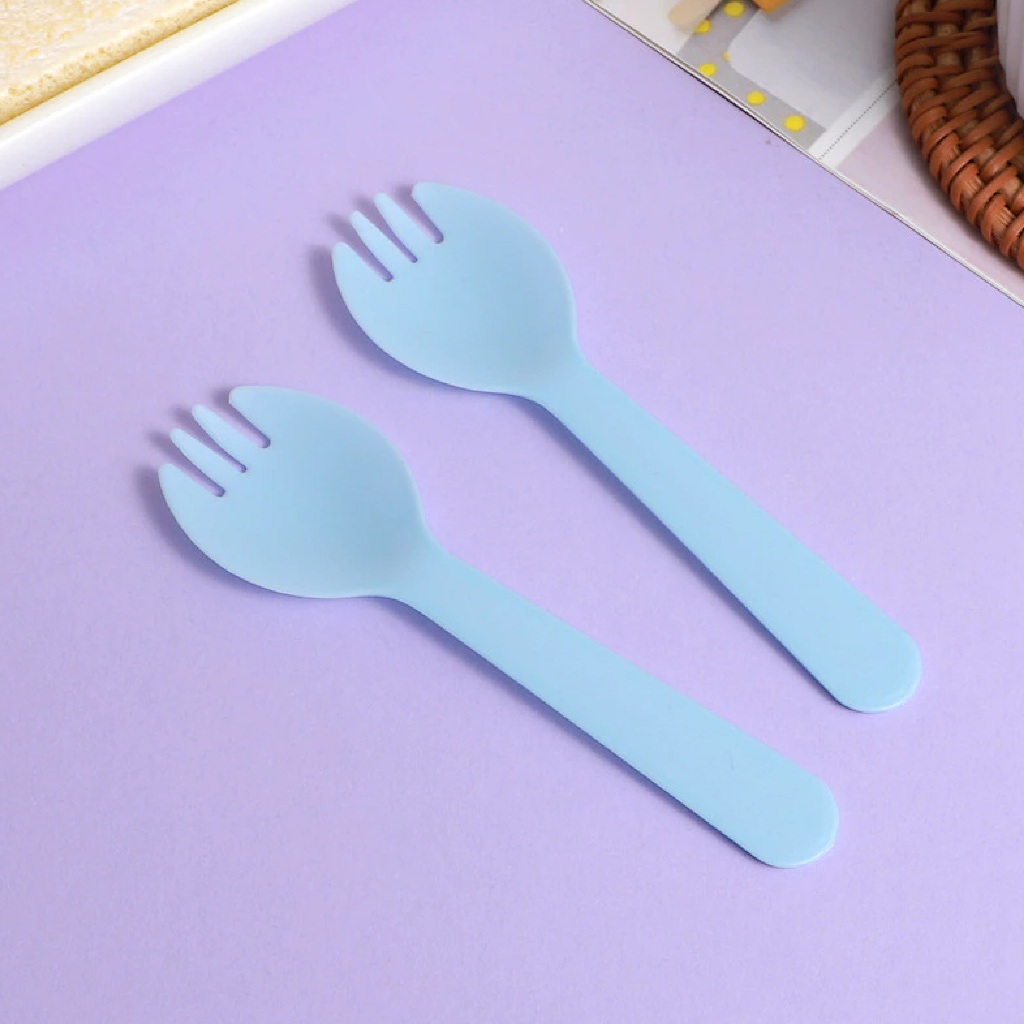 Set 20 Thìa Dĩa Nhựa Mini Futuris Store – Muỗng Nhựa Ăn Bánh Kem, Bánh Bông Lan Dùng 1 Lần Tiện Lợi Siêu Xinh