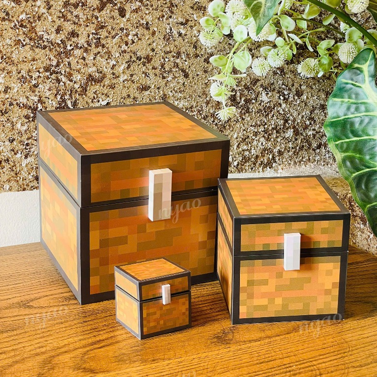 Hộp minecraft lưu trữ kiểu Pixel, hộp rương đồ, hộp theo yêu cầu theo ...