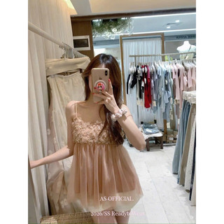 Áo Tơ 2 Dây Hoa Bling QC