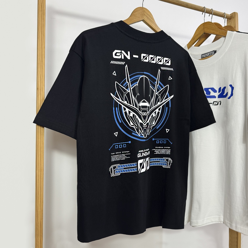 Áo thun 00 G.U.N.D.A.M Nam Nữ Unisex Form Rộng Oversized