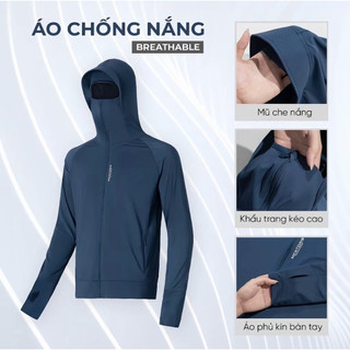 Áo Chống Nắng Nam Nữ Chất Vải Thun Lạnh ,Thoáng Mát , Chống Tia UV UPF50  ACN86