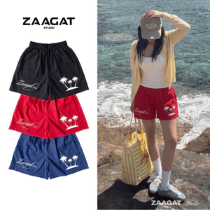 Quần Đùi Kaki Coconut ZAAGAT - Quần Cộc Gió Đi Biển, Du Lịch Cho Cặp Đôi Nam Nữ