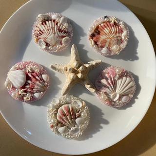 [ Hỏa Tốc] Gương sò ốc mini 🐚🌊 Đồ handmade