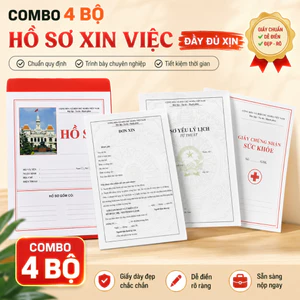 Hồ Sơ Xin Việc Đầy Đủ Xịn gồm Đơn Xin Việc + Sơ Yếu Lý Lịch + Giấy Chứng Nhận Sức Khỏe