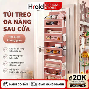 Hrold - Túi treo đựng đồ 5 lớp được nâng cấp với túi bên hông, thích hợp để cất giữ đồ đạc trong nhà