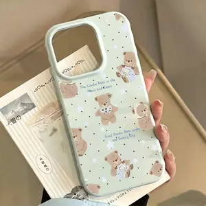 Jelly dễ thương Cub Dot cho iPhone 17promax trường hợp iphone16 bao gồm tất cả 15/14/13/12