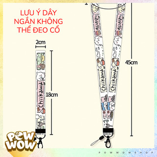 Dây Đeo Điện Thoại / Đeo Thẻ Phong Cách Nhân Vật Chiikawa Cute Bản 2cm Dây Cổ Tay 18cm / Dây Đeo Cổ 45cm