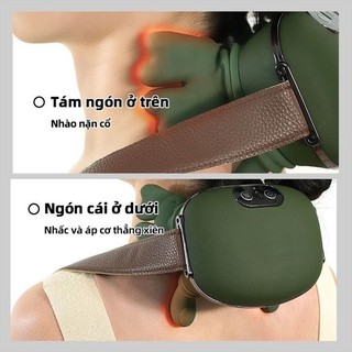 Máy Massage Cổ Vai Gáy Mô Phỏng Bàn Tay nhiệt hồng ngoại 45°C giảm đau mỏi hiệu quả (hàng tốt)