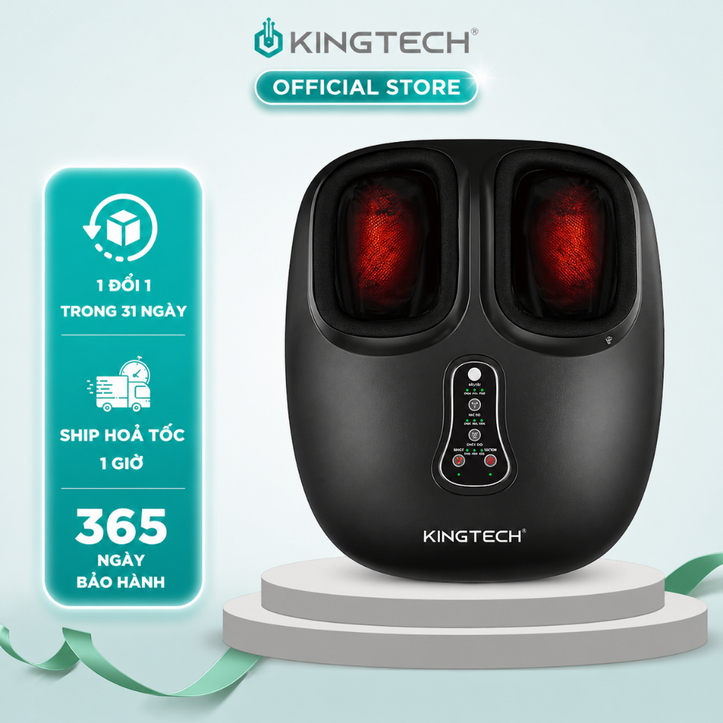 Máy Massage Chân KINGTECH G8 – Nhiệt, Rung, Day Ấn Giảm Đau Gót Chân