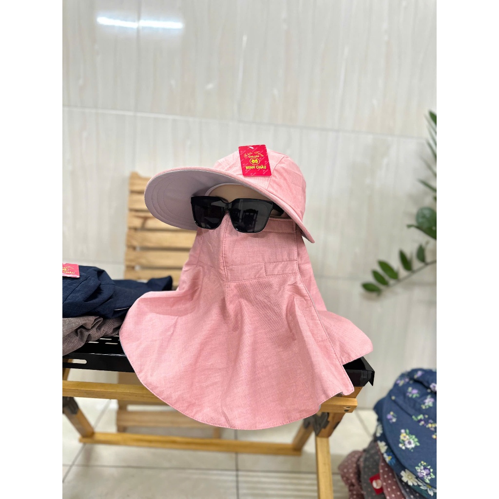 Nón Mũ Chống Nắng Vành To Thoáng Mát Cho Nữ, Miếng Dán/ Dây Kéo Thời trang