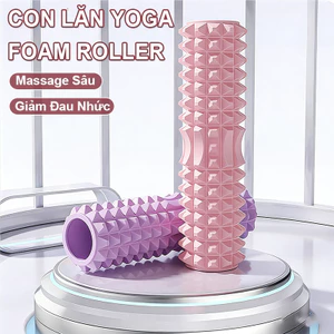 Con Lăn Xốp Massage Yoga Gai Nhọn - Giãn Cơ, Giảm Đau Sau Tập - Ống Lăn Thể Dục Tiện Lợi