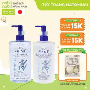 Tẩy Trang Reihaku Hatomugi Làm Sạch Sâu và Dưỡng Ẩm Cho Da