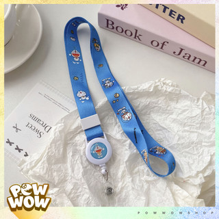 Dây Đeo Thẻ Nhân Viên Tơrua Kéo Rút Phong Cách Nhân Vật Hoạt Hình Đáng Yêu Cute Chiikawa, Mario, Stitch, Totoro, Sanrio