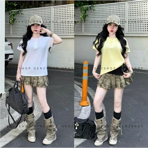 Áo Thun Baby Tee Có CÚC Thanh Lịch BST2026 DỄ PHỐI ĐỒ
