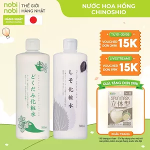 Nước hoa hồng Chinoshio Dokudami chiết xuất diếp cá, tía tô