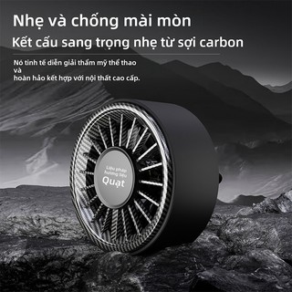 SEAMETAL Quạt Gió Ô Tô Mini USB Siêu Mát Tích Hợp Hương Thơm & Đèn RGB 360° Xoay Không Ồn Quạt Ô Tô 3 Trong 1