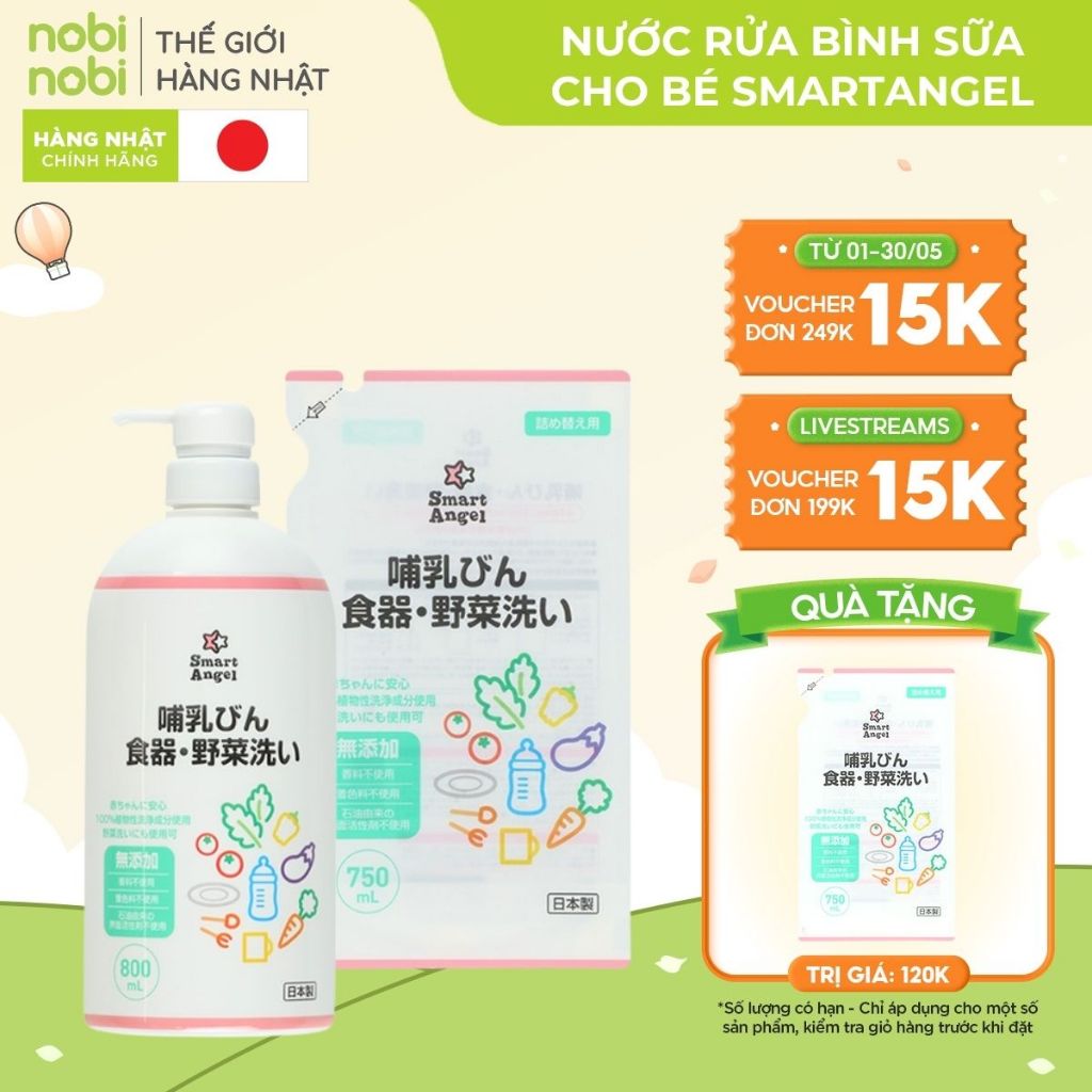 [DATE 12/2026] Combo Bình Nước Rửa Bình 800ml + Túi Nước Rửa Bình 750ml