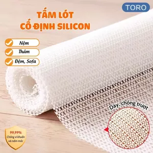 Tấm Lót Cố Định TORO Bằng Silicon Chống Trơn Trượt, Cắt Chỉnh Tùy Ý Dùng Cho Trải Sàn, Sofa, Ga Đệm