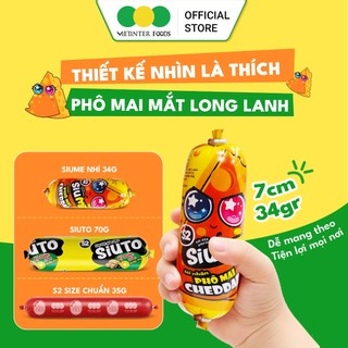 Combo 20 Cây Xúc Xích Siume Nhân Phô Mai Cheddar Vietinter Foods (Cây 34g)
