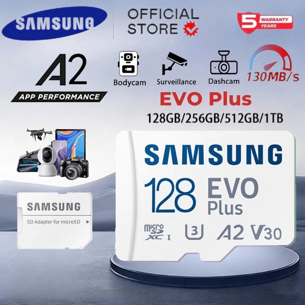 Samsung Evo Plus Micro SD Card 128G/256G/512G/1TB Bảo hành 5 năm.