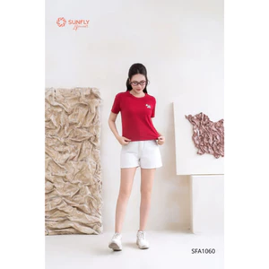SFA1060 Áo phông nữ cotton USA dáng basic