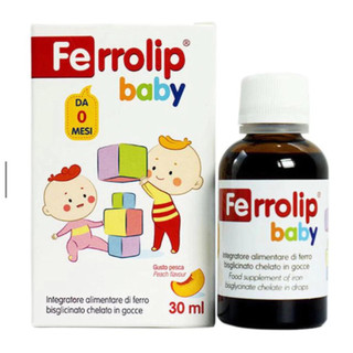 [ Kèm Quà ] Ferrolip Baby (Lọ 30ml) Sắt Hữu Cơ Cho Bé Dạng Nhỏ Giọt Hương Đào Thơm Ngon Cho Bé