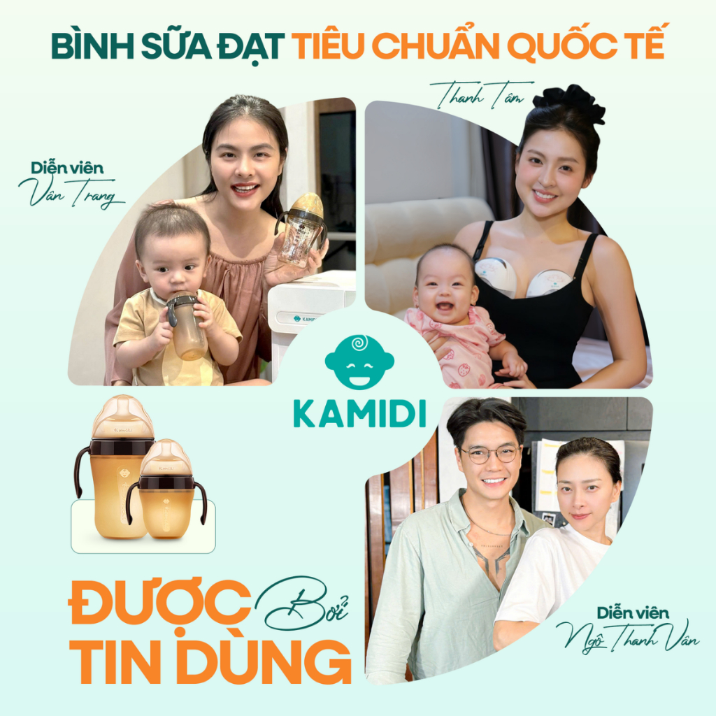 [HỎA TỐC HCM HN] Bình Sữa Kamidi Gen 1 Chất Liệu PPSU Cho Bé Tập Ti - Dung Tích 210ml/300ml