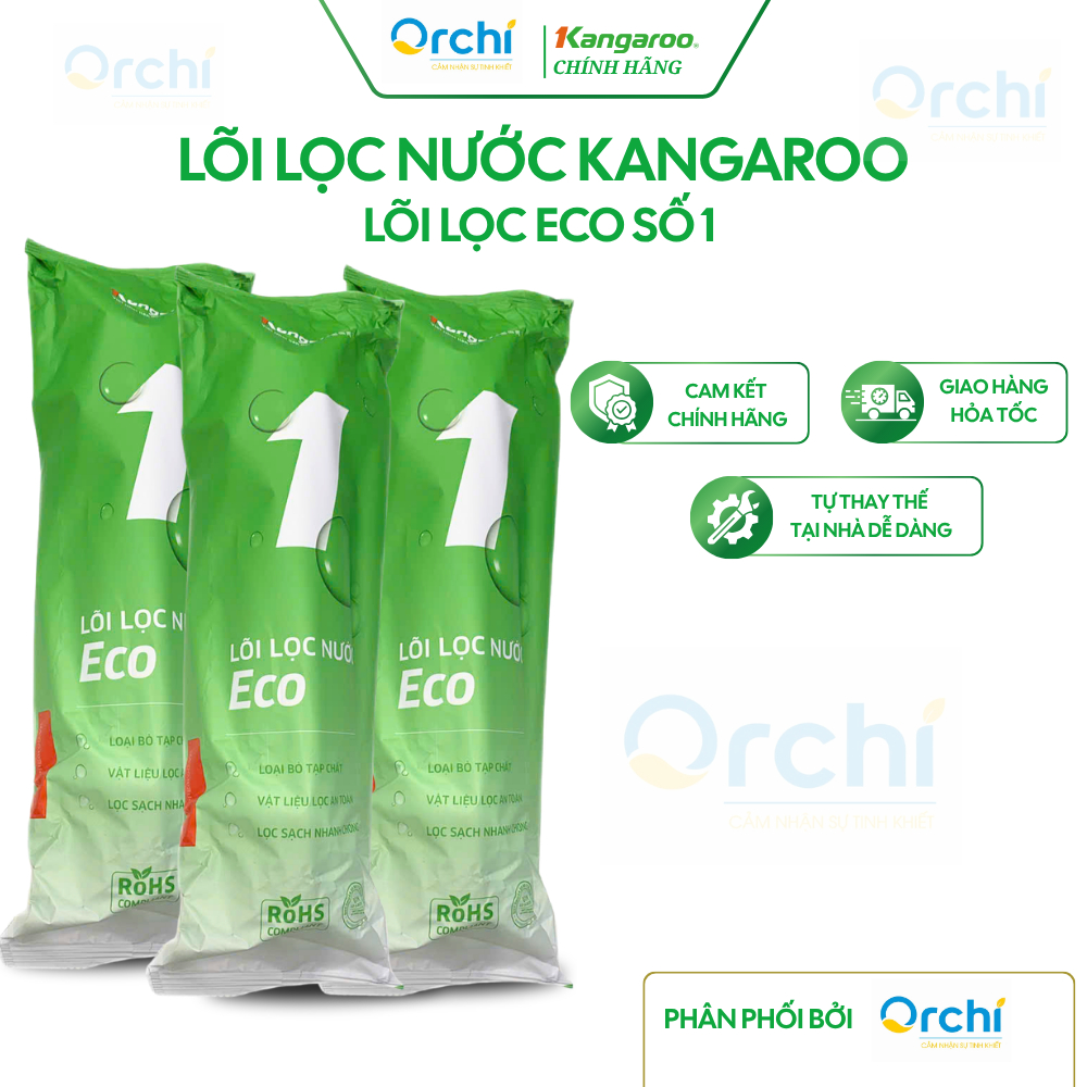 Lõi Lọc Nước Số 1 Kangaroo ECO 5 Micron Chính Hãng Loại Bỏ Tạp Chất Cặn Bẩn Cho Nguồn Nước Gia Đình Bạn Sạch Hơn