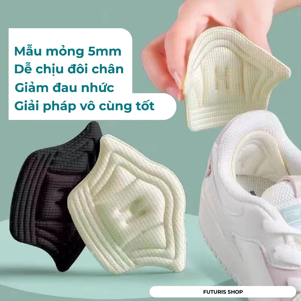 Miếng Lót Gót Giày – Dán Gót Giày - Đệm Gót Giảm Size, Chống Tuột Gót, Êm Chân Cho Giày Nam Nữ