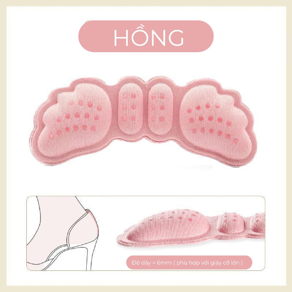 Miếng Lót Gót Giày – Dán Gót Giày - Đệm Gót Giảm Size, Chống Tuột Gót, Êm Chân Cho Giày Nam Nữ