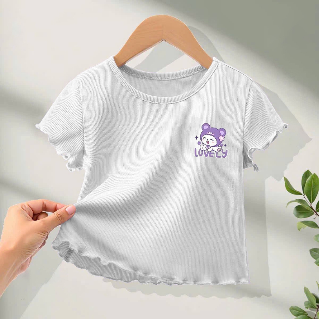 Áo cotton bozip in thỏ cho bé gái size đại BEESHOP H26062