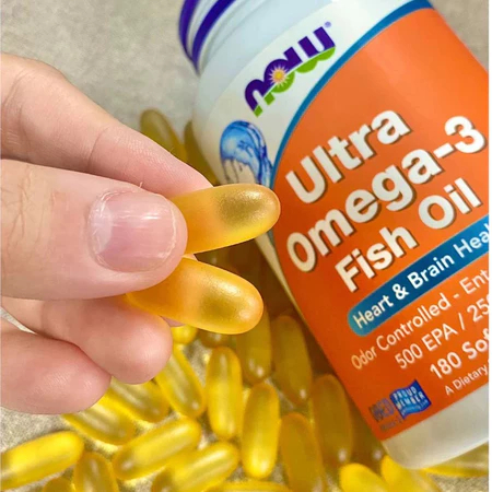 Dầu cá Now Ultra Omega 3 180 viên hỗ trợ phục hồi cơ cho gymer bảo vệ tim não chính hãng Mỹ