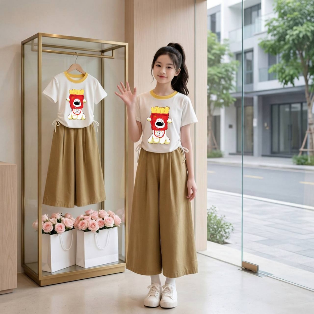 Quần ống sớ cho bé gái size đại BEESHOP H26063