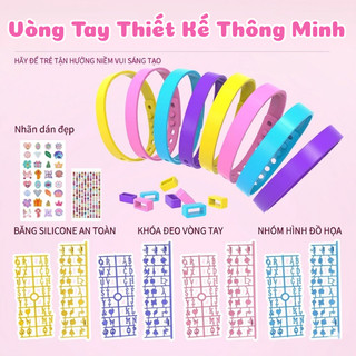 Set Vòng Tay DIY Trang Trí Charm Đáng Yêu - Đồ Chơi Handmade Tự Làm Trang Sức Sáng Tạo Cho Bé Gái, Chất Liệu Silicon mềm