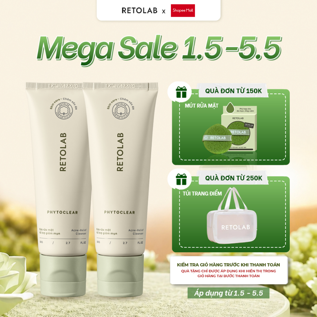 Combo 2 Sữa Rửa Mặt Retolab Phytoclear 80G Hỗ Trợ Giảmụn - Hình ảnh thực tế