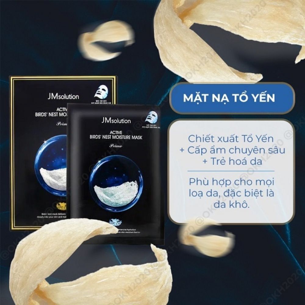 [QUÀ TẶNG RANDOM MẶT NẠ] Mặt Nạ JMsolution Trứng Cá tâm/Tổ Yến/ Linh chi- Cấp Ẩm, Phục Hồi Tái Tạo Da 30ml