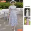 Đầm thiết kế BEMINE cổ tròn thêu hoa dáng dài phù hợp đi làm, đi chơi-B532