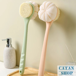 Cây Cọ Lưng 2 Đầu Bông Bàn Chải Vệ Sinh Cơ Thể Sạch Sẽ, Bông Tắm Chà Lưng 2 Trong 1-GD923-Chalung-MC